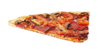 İki dilim pizza izole