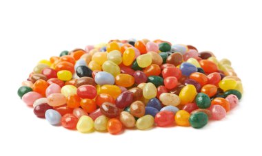 Büyük izole jöle fasulye yığını