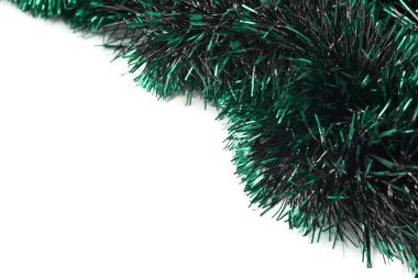 Tinsel garland arka plan kompozisyon