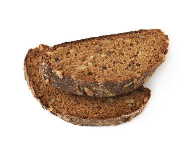 İzole dilimlenmiş ekmek kompozisyon