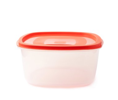 İzole tek plastik gıda kabı