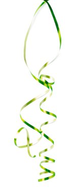 Kıvırcık ve parlak şerit izole