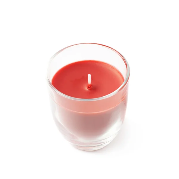 Nova vela vermelha isolada — Fotografia de Stock