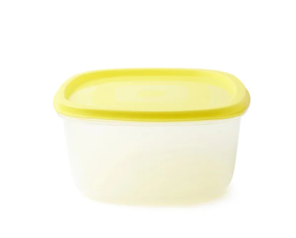 Single plastic food container isolated — Stock Photo, Image