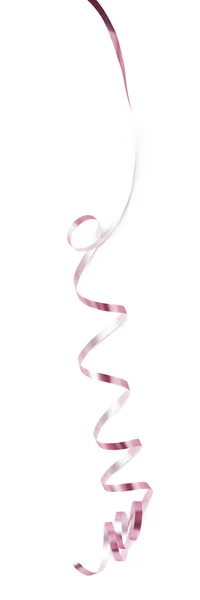 Curly and glossy ribbon isolated — Stock Photo, Image