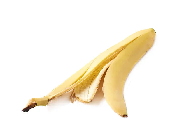 Banana peel huid geïsoleerd — Stockfoto