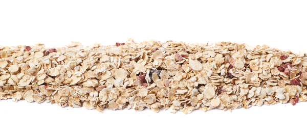 Line of oatmeal groats isolated — Stock Photo, Image