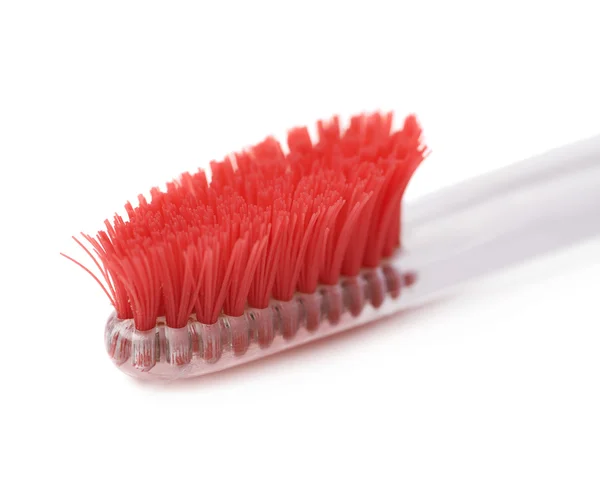 Well-worn plastic toothbrush — Stock Photo, Image