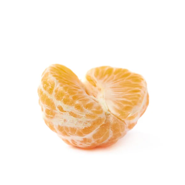 Mandarine pelée isolée — Photo