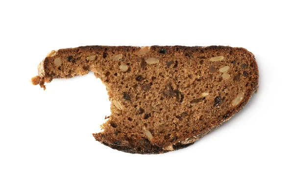 Pièce unique de pain isolée — Photo