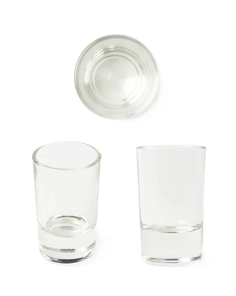 Empty glass shot isolated — Stock Photo, Image