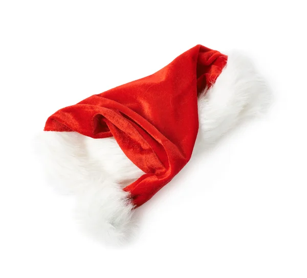 Red Santas hat isolated — Stock Photo, Image