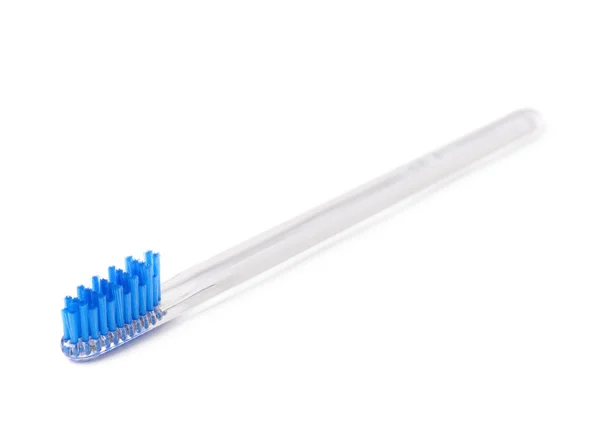 Gloednieuwe kunststof tandenborstel geïsoleerd — Stockfoto