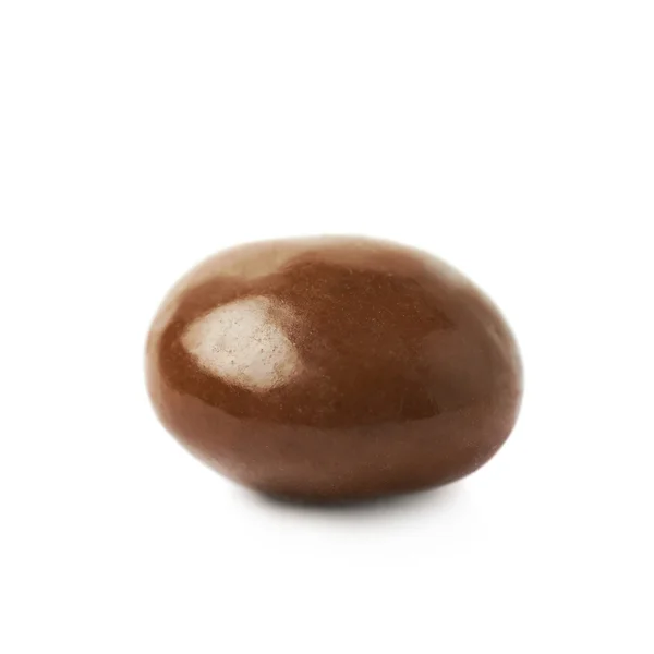 Chocolate glazed nut candy isolated — Stock Photo, Image