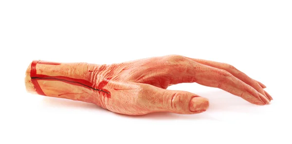 Fake abgetrennte Hand isoliert — Stockfoto