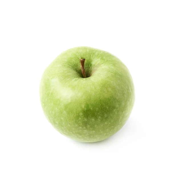 Kyselé zelené jablko, samostatný — Stock fotografie