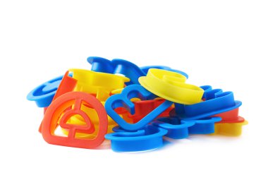 Plastik mektup formları izole yığını