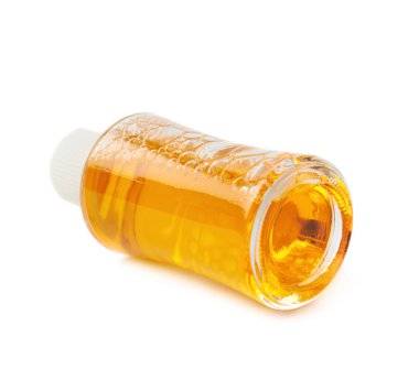 Küçük cam şişe şişe izole