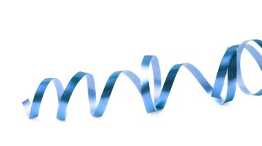 Kıvırcık ve parlak şerit izole