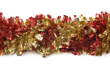Hat izole bir tinsel Garland