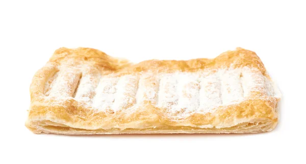 Socker pulver täckt strudel bun — Stockfoto