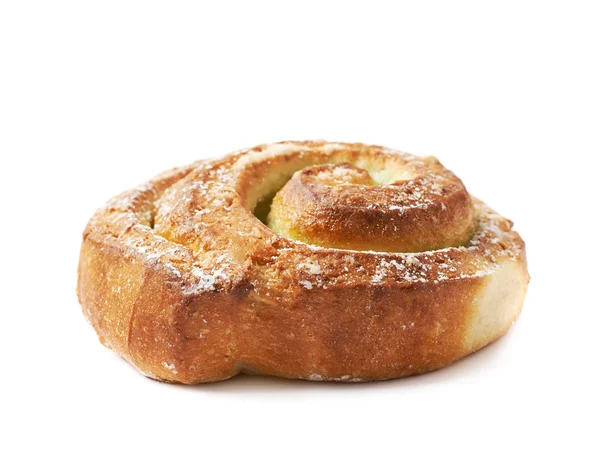 Sweet roll bun isolated — Stock Photo, Image