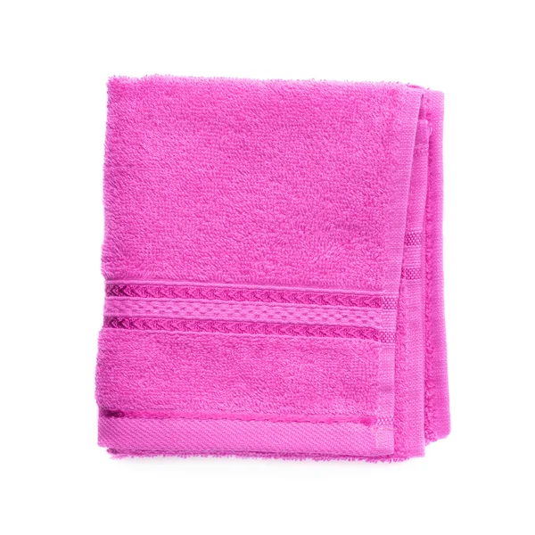 Ręcznik frotte jeden na białym tle — Zdjęcie stockowe