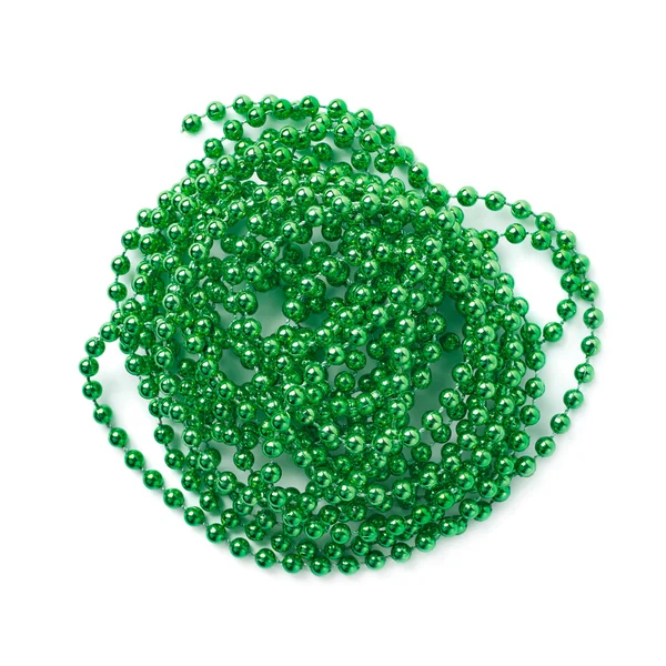Pile de perles guirlande fil isolé — Photo