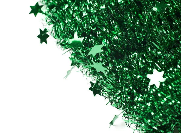 Tinsel garland background composition — Stock Photo, Image