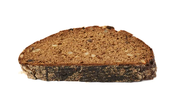 Μονό κομμάτι του ψωμιού που απομονώνονται — Φωτογραφία Αρχείου