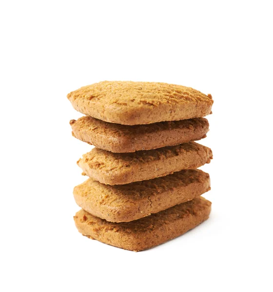 Stock of gingerbread cookies isolated — Stock Photo, Image