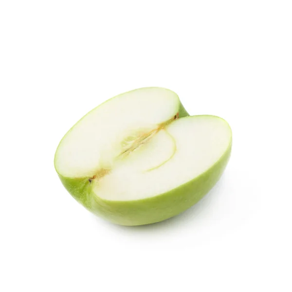 Sliced half of an apple isolated — Stock Photo, Image