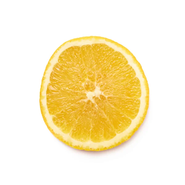 Round slice of an orange fruit — Stock Photo, Image