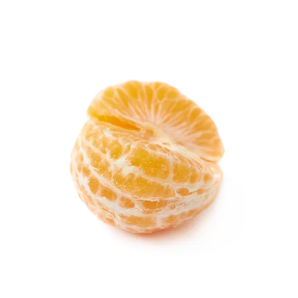 Очищені tangerine ізольовані — стокове фото