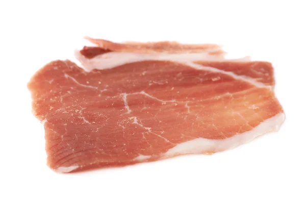 Elszigetelt Jamón sonka szelet — Stock Fotó