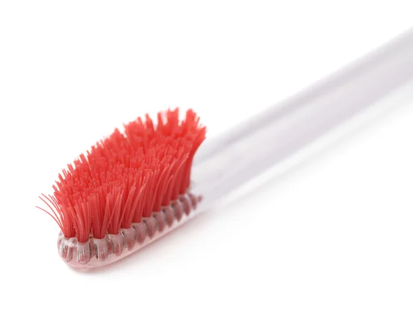 Well-worn plastic toothbrush — Stock Photo, Image