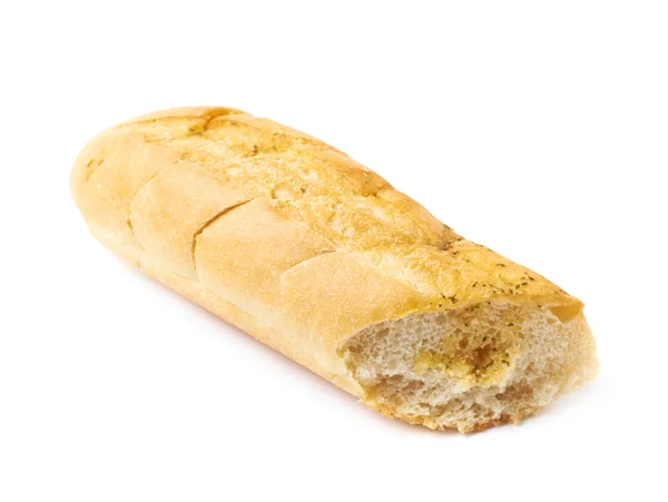 Włoska ciabatta chleb biały na białym tle — Zdjęcie stockowe