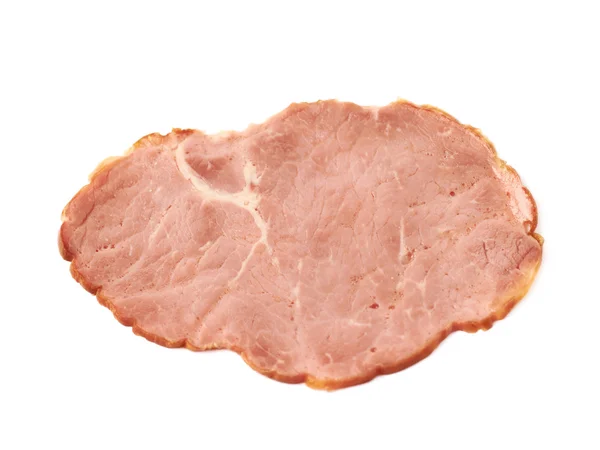 Tranche unique de jambon isolée — Photo