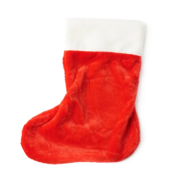 Christmas stocking geïsoleerd — Stockfoto