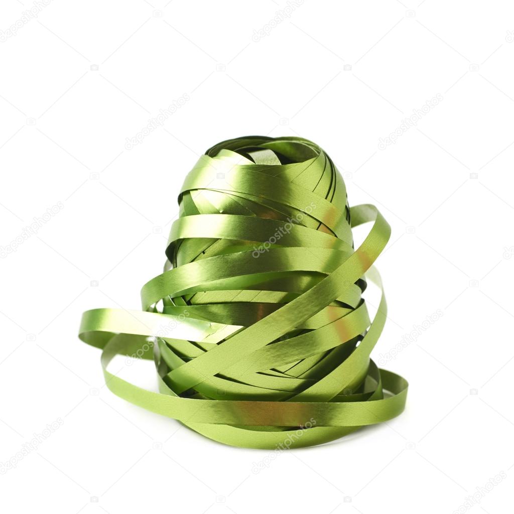 Glossy ribbon reel isolated