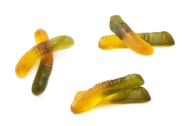 Gelatin based worm candy — Stock Photo, Image