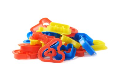 Plastik mektup formları izole yığını