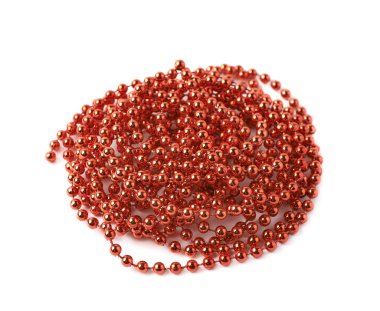 Boncuk garland iplik izole yığını