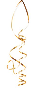 Kıvırcık ve parlak şerit izole