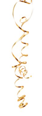 Kıvırcık ve parlak şerit izole