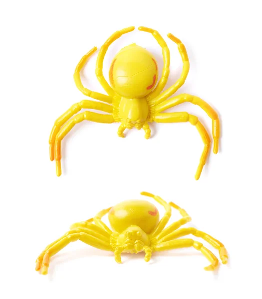 孤立的假橡胶蜘蛛玩具 — 图库照片