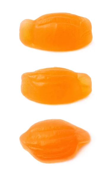 Naranja en forma de caramelo aislado —  Fotos de Stock