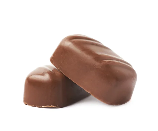 Pequeña barra de chocolate aislado — Foto de Stock