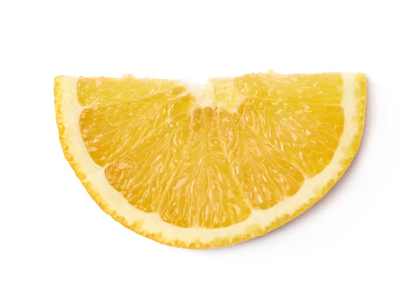 分離されたオレンジ色の果物のスライス — ストック写真