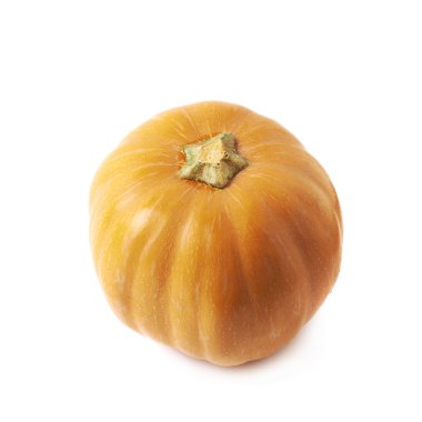 Tek olgun turuncu pumpking izole